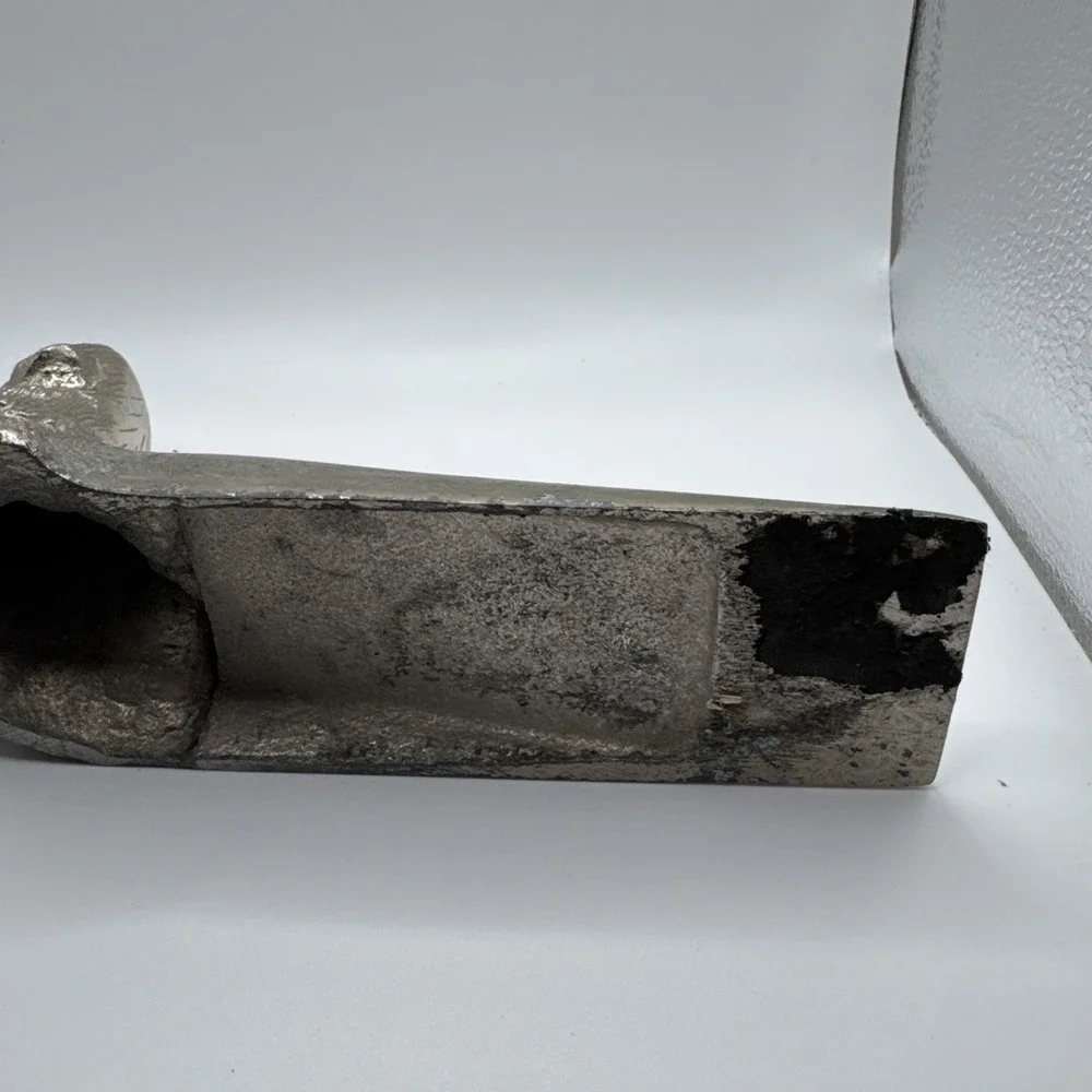 Vintage Metal Dog Doorstop Retriever Wedge Silver Tone
